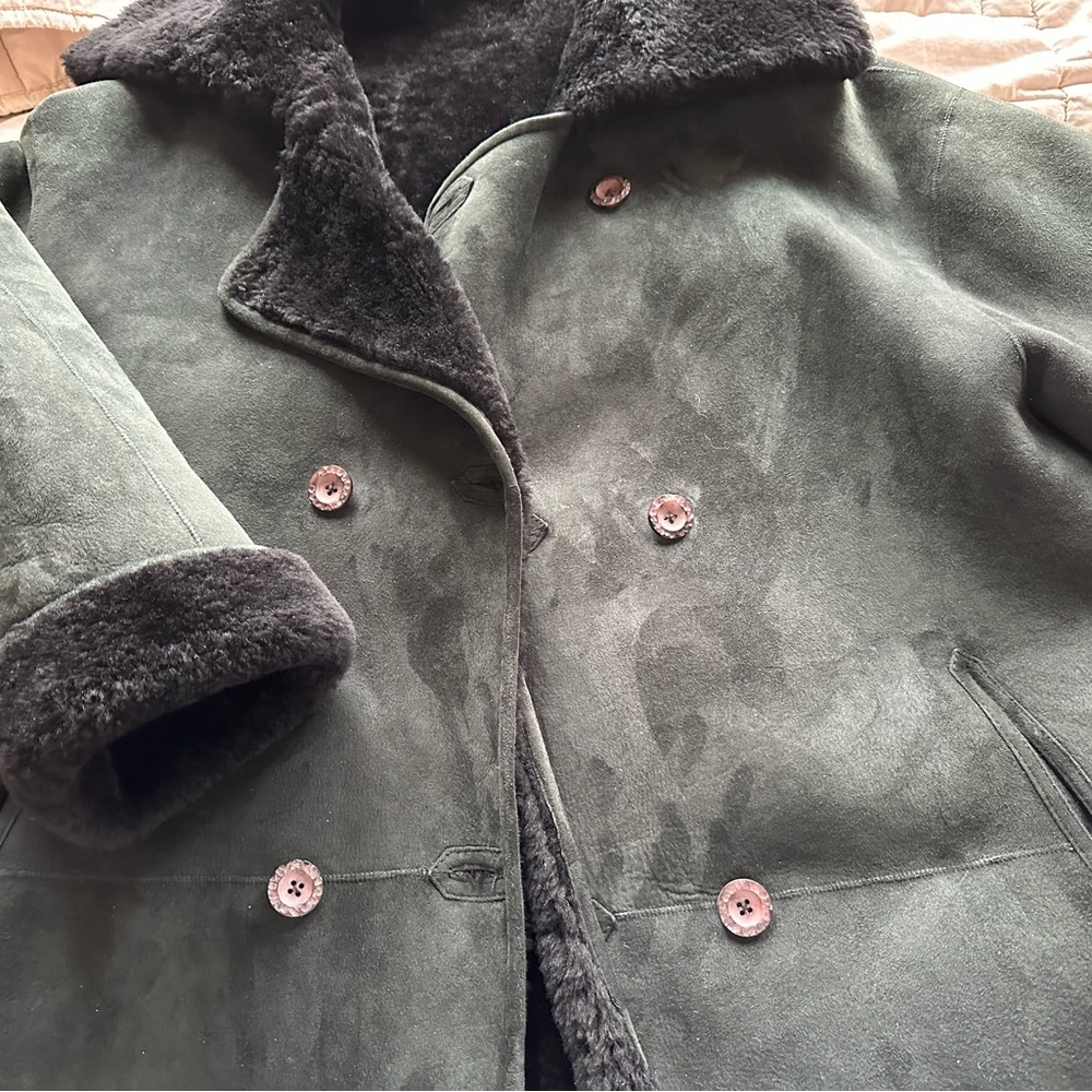 Shearling Coat 3/4 Length - image 5